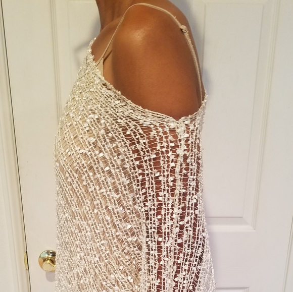 Cream Shawl Cover - Picture 7 of 8